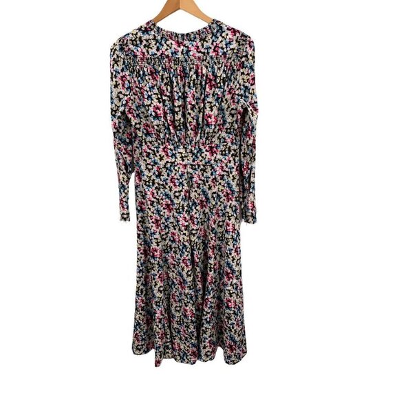 JASON WU Black/Multicolor Dot V-Neck Long Sleeve Dress Size 8 AS IS - Picture 10 of 10